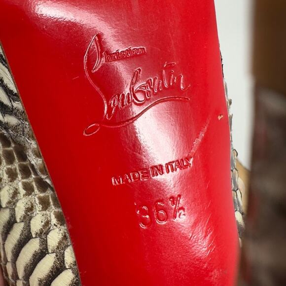 Christian Louboutin Peep Toe Platform Heels  EU 36.5 - Picture 11 of 11